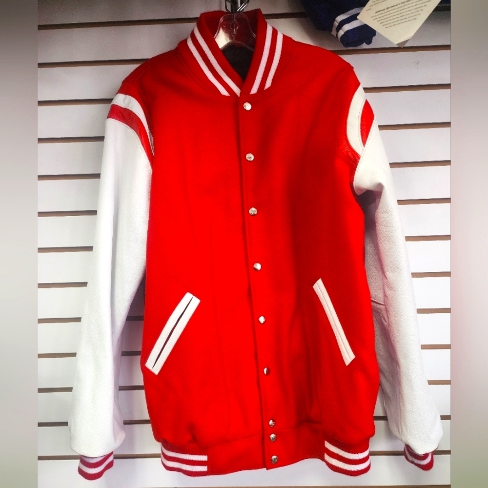 Leather/Wool Varsity Jacket